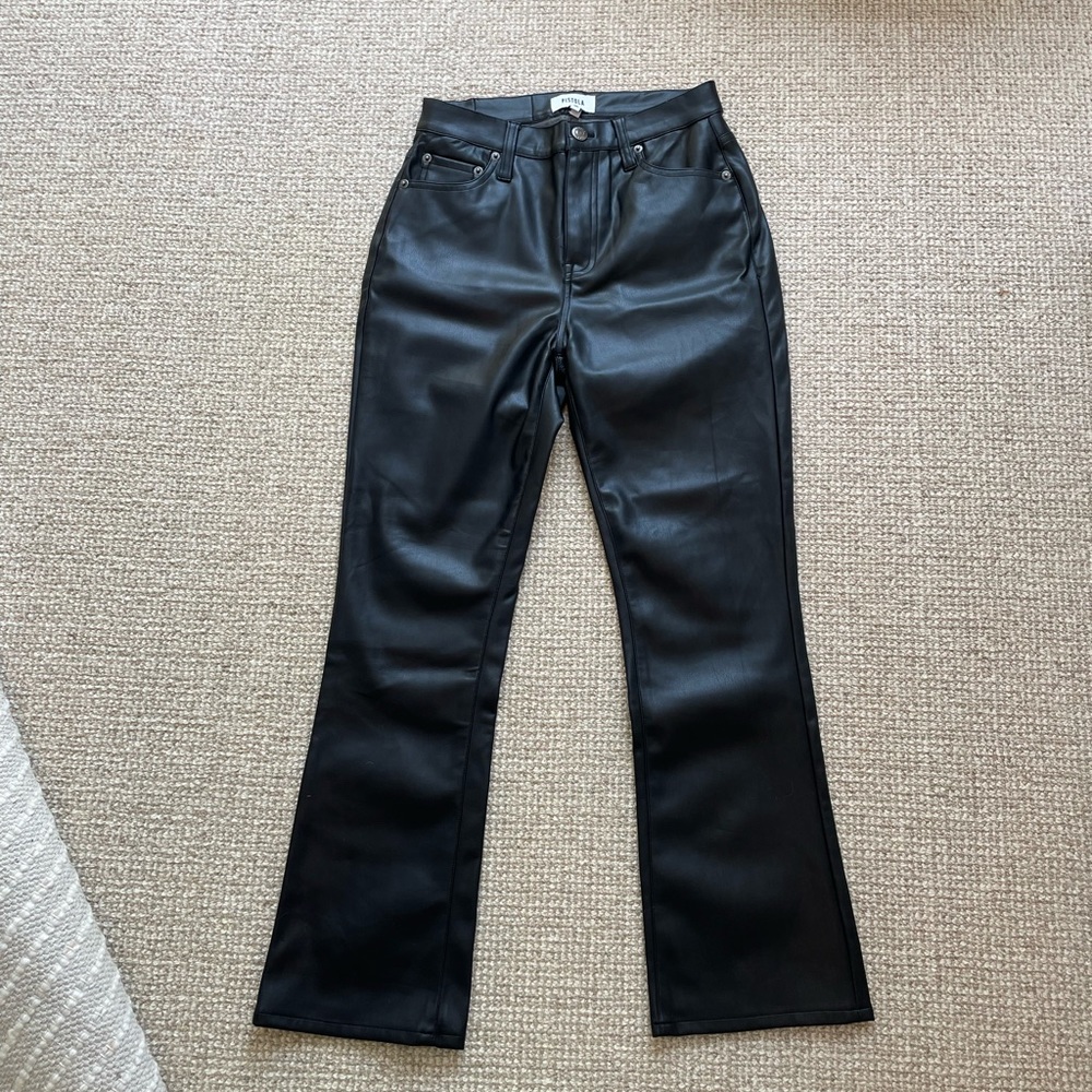 Pistola Black Leather Pants